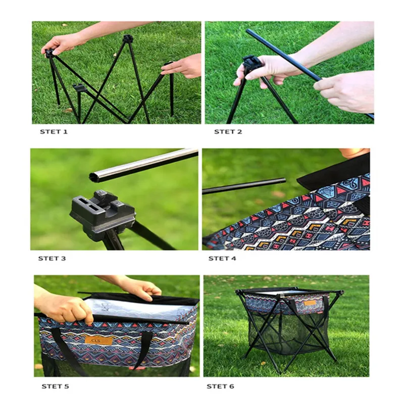 Многофункциональная сетчатая корзина для кемпинга на открытом воздухе