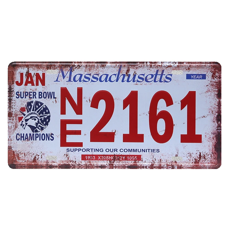 New Car Number Vintage Metal Signs Motorcycle License Plates Art Poster Painting Garage Home Wall Decor Plaque Gift 15*30cm N170 | Дом и сад
