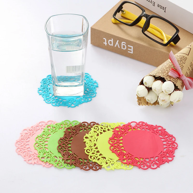 4 шт. Милая Подставка цветок для размещения кружек украшение стола Kawaii Papeleria