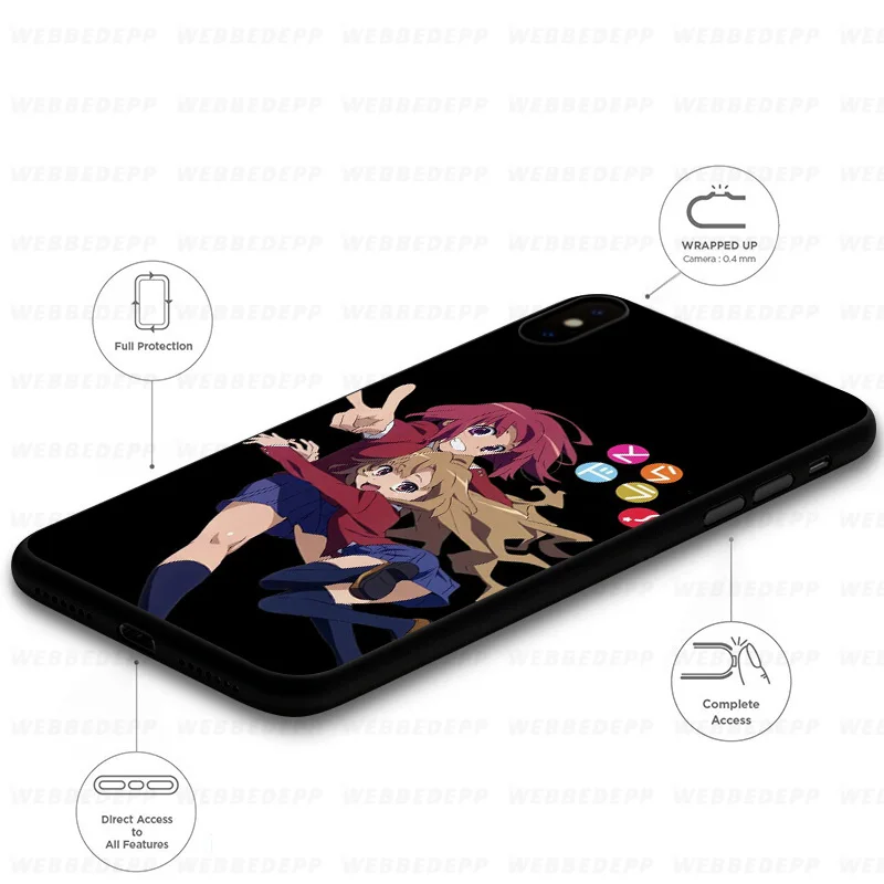 WEBBEDEPP Toradora Anime Soft Case for Huawei Mate Honor 20 6A 7A 7C 7X 8 9 9X 10 View Lite Pro 30 |