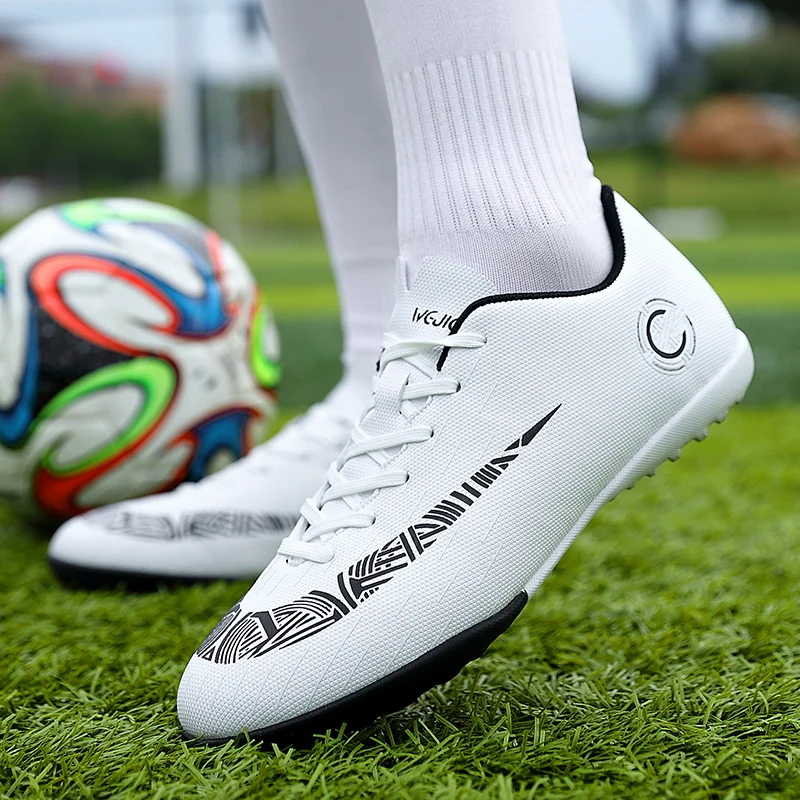 Мужские и женские футбольные бутсы TULUO Дышащие Chuteira Futebol Turf Futsal мужские кроссовки