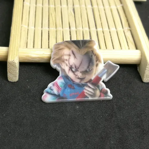 Бесплатная доставка 25 шт./лот 34*27 мм Вдохновленный потомство Чаки плоских смол