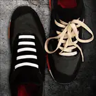 Эластичные шнурки унисекс, черные, 14 шт.лот