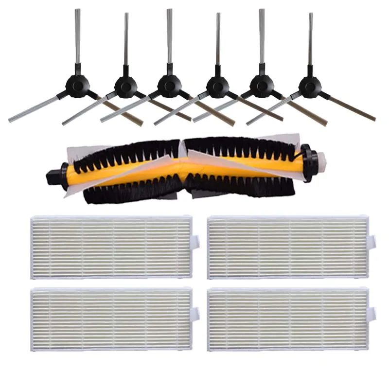

Side Brush Hepa Filter Roll Brush Mop Pad Replacement Kit for Proscenic VSLAM-811GB VSLAM-911SE Robot Vacuum Cleaner Parts