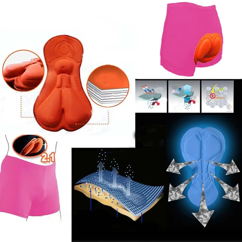 Велосипедные шорты гелевые 3D Мягкие Трусы Дышащие для верховой езды спортивные