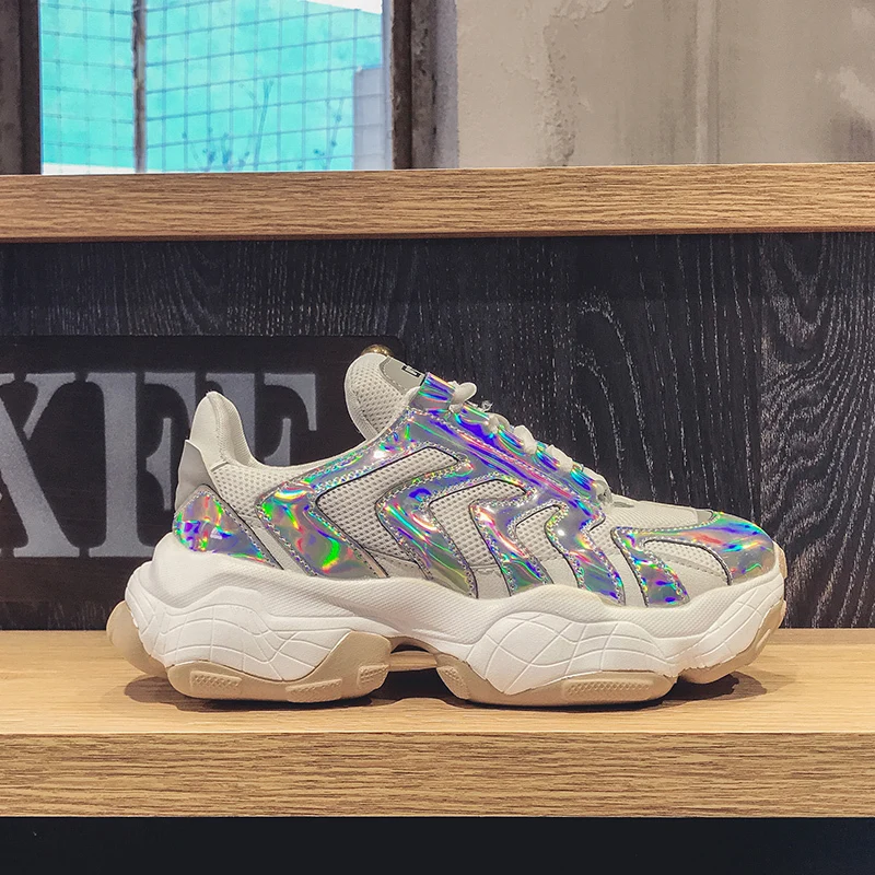 Fujin/Новинка 2020 года Весенняя обувь Женские повседневные кроссовки Модная