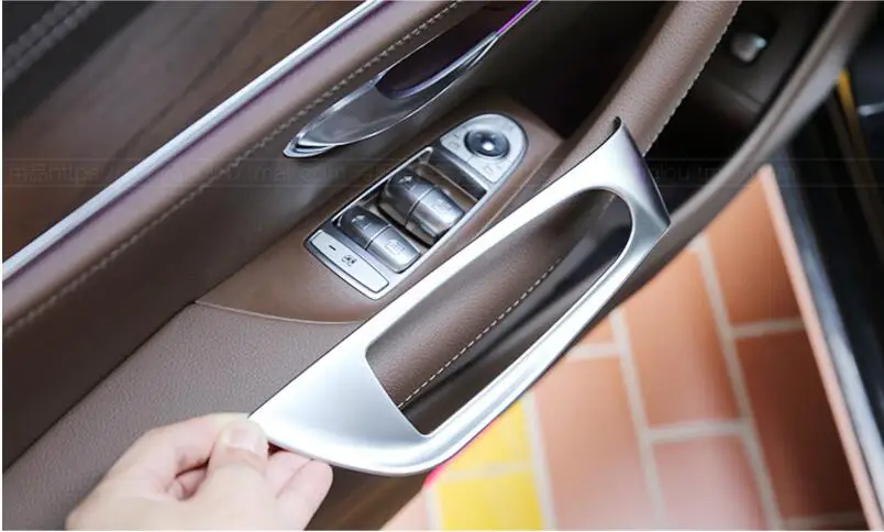 4 шт. матовые подлокотники для Mercedes Benz E Class W213 2016 2017 E300 E200|Хромирование| |
