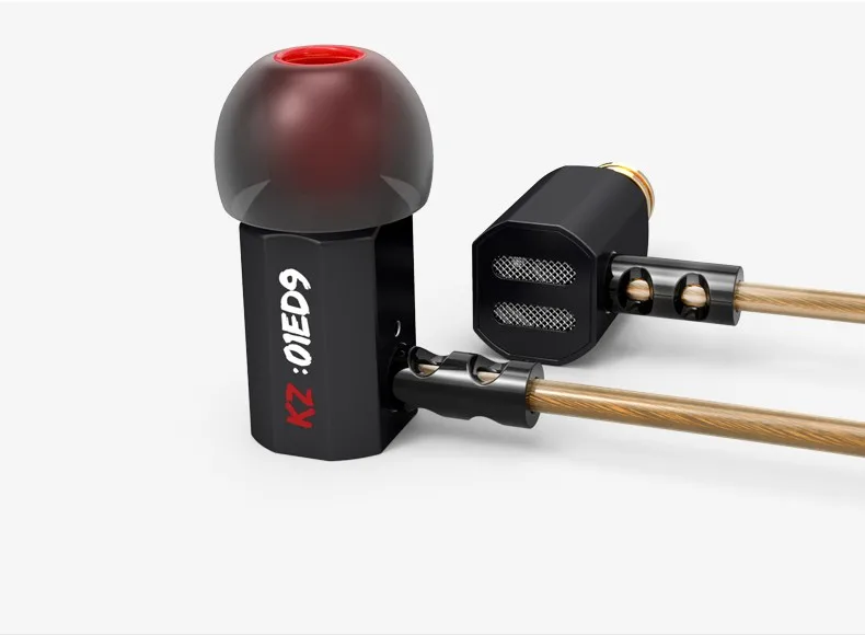 Горячая Оригинал KZ ED9 3.5 мм В Ухо Наушники Тяжелый Бас HIFI DJ для Mp3 Mp4 Телефон Часто
