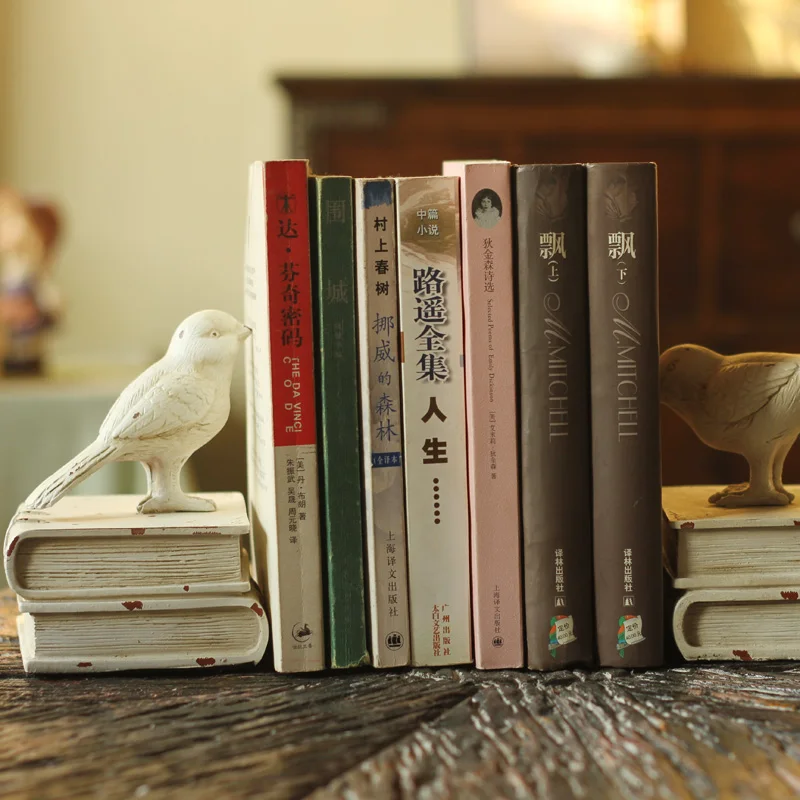 

USA country retro resin decoration furnishings Home Furnishing jewelry Kaina sparrow adorable Bookends Bookends