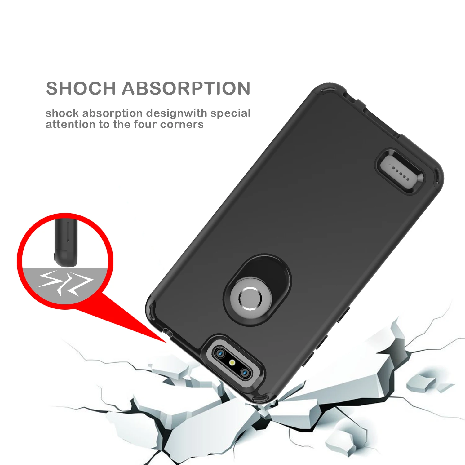 For ZTE Blade Z Max Case Z982 Cover 6.0 3 in 1 982 Flip Phone Bag |
