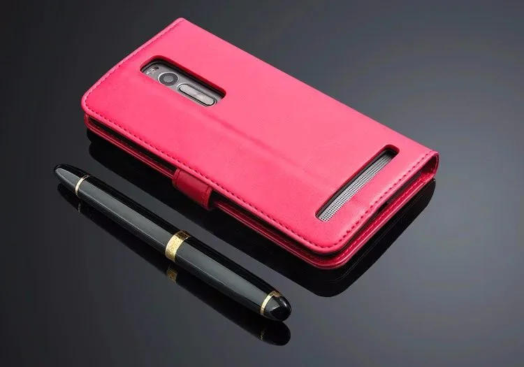Ретро чехол из натуральной кожи на подставке с застежкой кошелек для Asus Zenfone 2 ZE551ML Capa Case для Asus Zenfone 3 ZE520KL/ZE552K 3 Max ZC520T