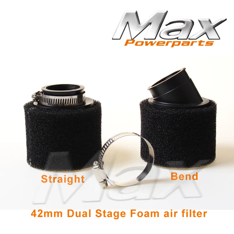 Высококачественный 42 мм Двухступенчатый Воздушный фильтр из пенопласта для