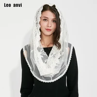 muslim hijab jersey pashmina shawls india femmes women scarf cotton lace ivory whiter head scarf full cover inner coverings