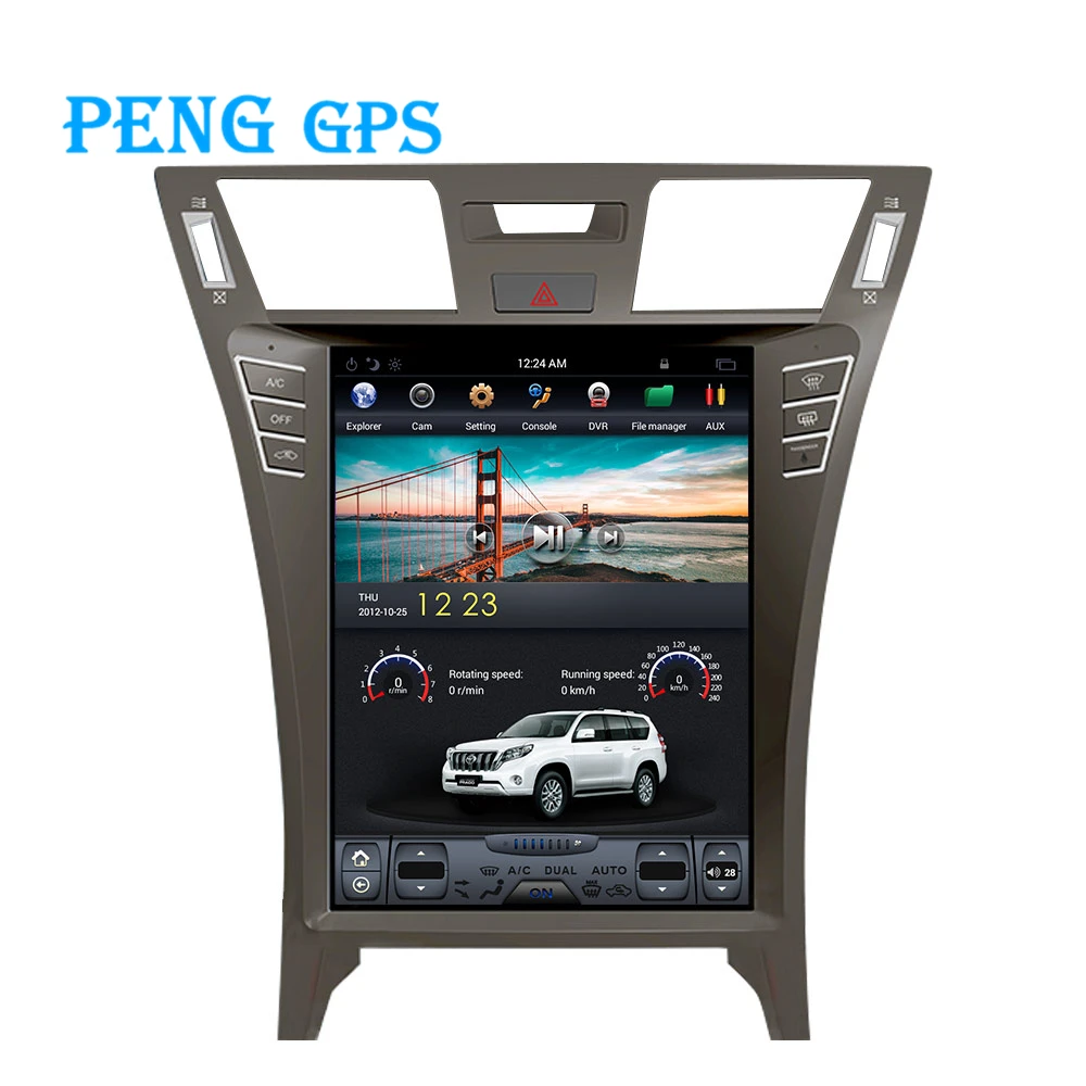 Автомагнитола Tesla Style с вертикальным экраном для Lexus LS460 GPS навигация головное