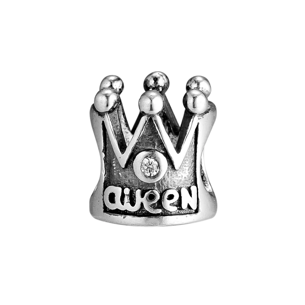 CKK Crown in my heart Charm Bead Charms Fit оригинальные браслеты из стерлингового серебра