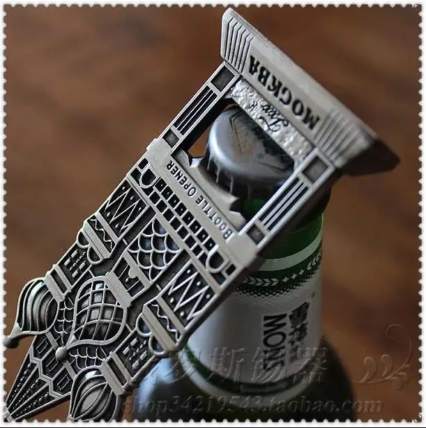 Европейская металлическая открывалка для бутылок в стиле ретро с украшением