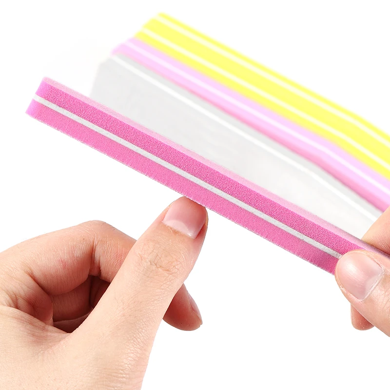 Rosalind 1 шт. ноготь двусторонний маникюрный буферная губка пилка для ногтей УФ Гель