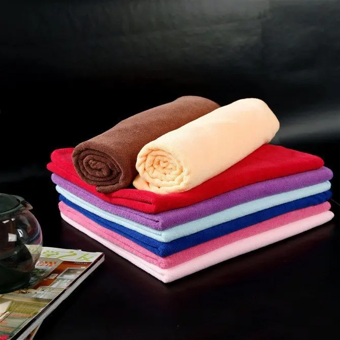 

Hot sale 4pcs/lot,140x70cm size, towel, microfiber towel,cleaning & washing,bath towel, quick-dry, solid color, free shipping