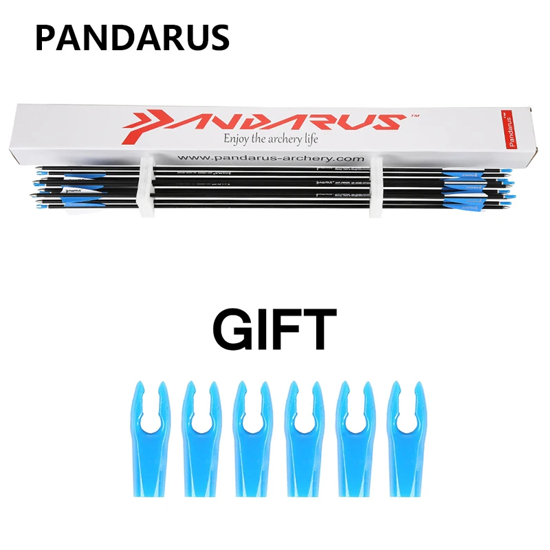 PANDARUS 28/30 дюймовые стрелы для стрельбы из лука углеродные позвоночник 1200