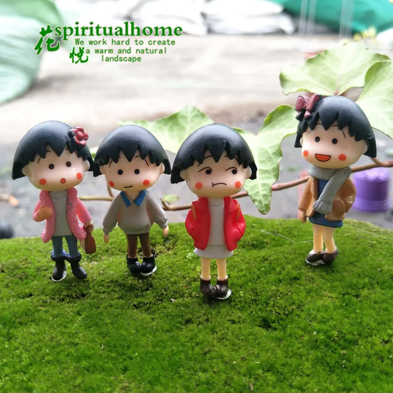 

4 шт. зимние маленькие гранулы, материал для рукоделия, искусственная кукла, милая девушка, садовые фигурки, Современное украшение для дома