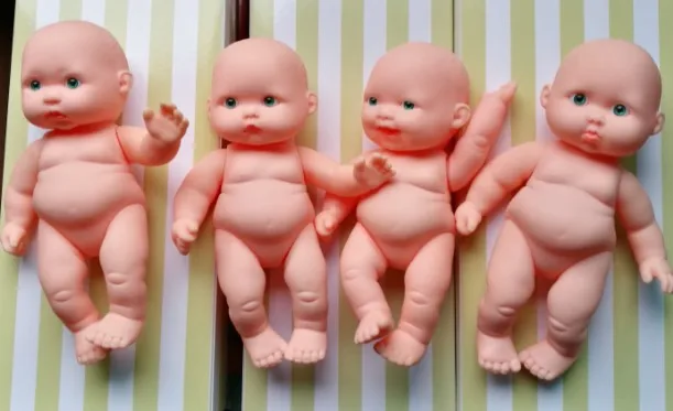 4 шт./партия милые kawaii Мини-куклы reborn baby Body inteiro de silicone dolls реалистичные куклы для