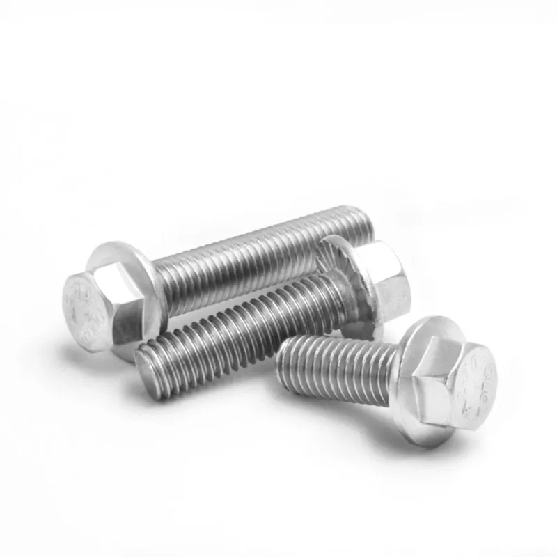 Шестигранный фланцевый болт из нержавеющей стали 3PCS M6*8/10/12... 50 GB5787 304 мягкие