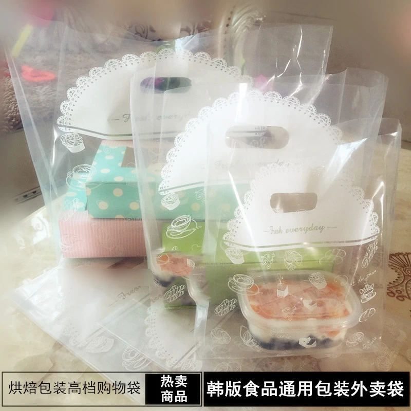Корейский прозрачный пакет для выпечки десертов на вынос высококачественный