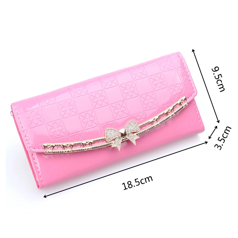 2018 Fashion PU Leather Women Wallet Long Purse Flower Embossing Female Zipper Money Clips Woman Cards Hasp Clutch | Багаж и сумки