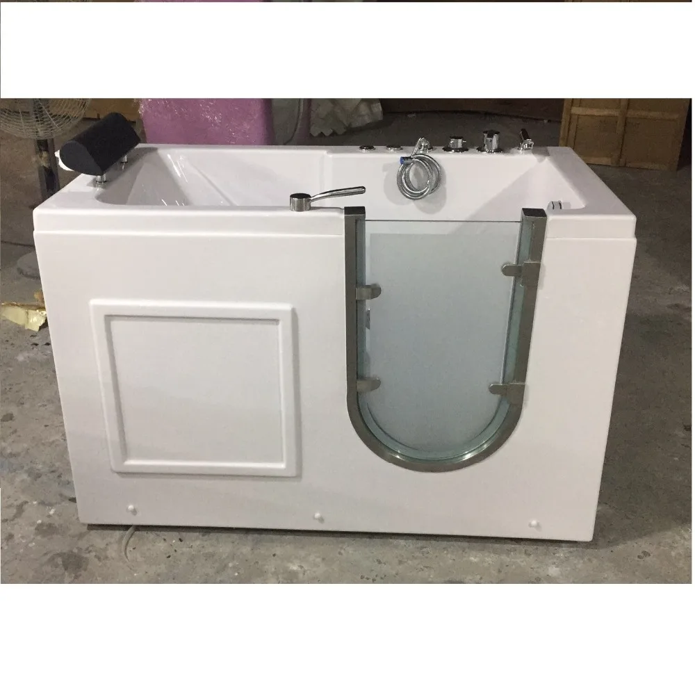 Popular Air Massage Sitting Acrylic Elderly Walk In Tub Bathtub |