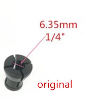 Гайка цанги заменить для MAKITA 6,35 мм 8 мм RP0900 RT0700C RT0700CX3 RT0700CX2 3621 3621A 3620 MT361 763636-3 763637-1 1/" маршрутизатор - Цвет: original 6.35mm 1pcs