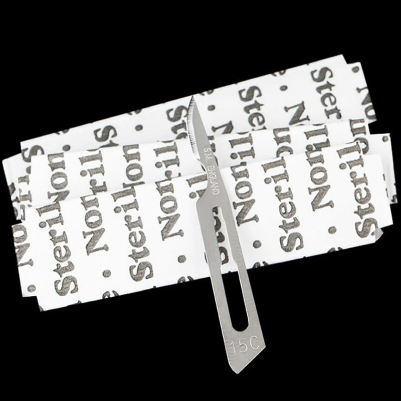 Стерильные карбоновые лезвия Swann Morton M0221 No.15C (100 шт./корт.)|Наборы