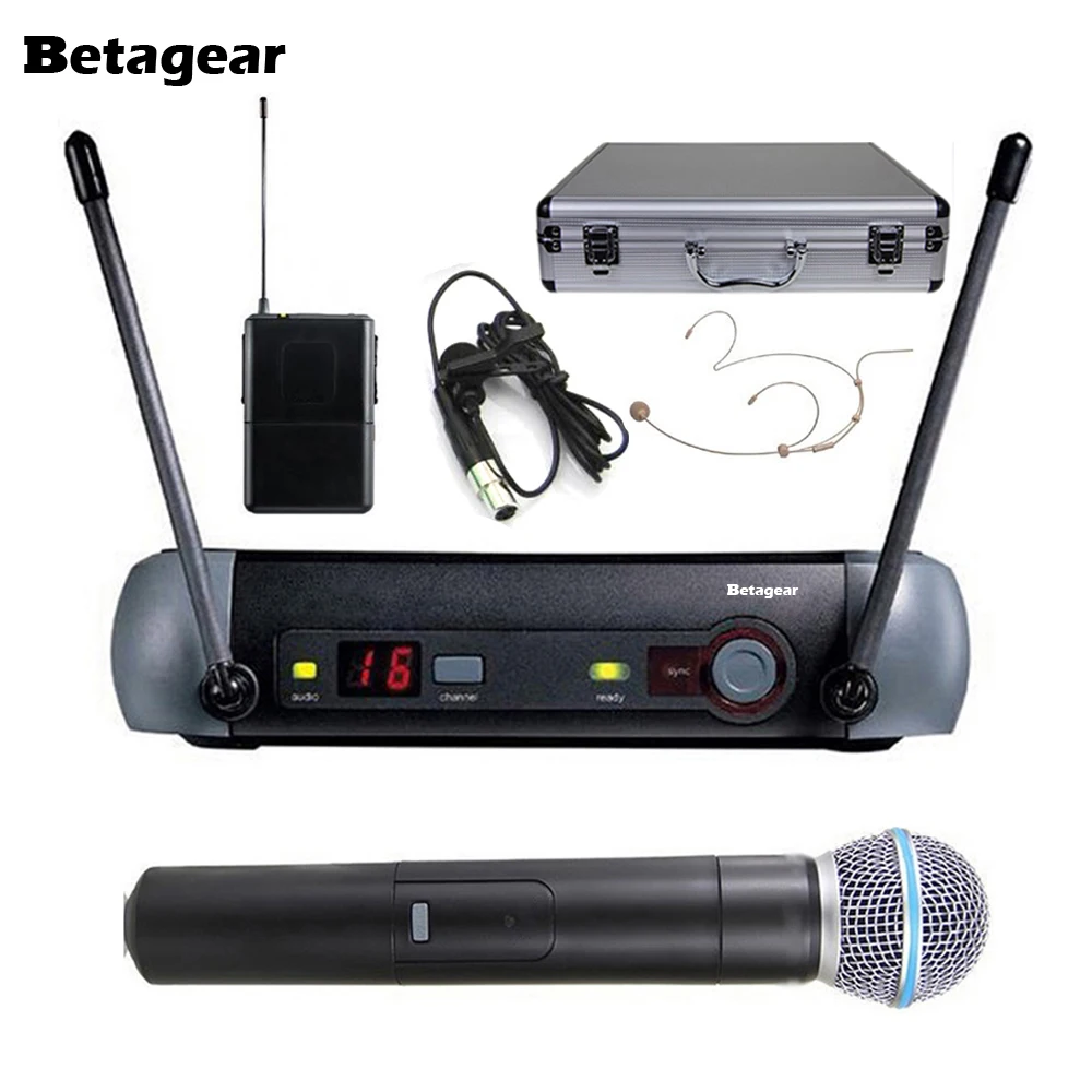 Betagear PXG24 58A одноканальный УВЧ вокальный беспроводной микрофон для караоке