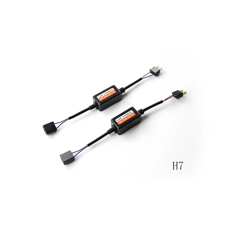 YIRAY 2PCS H1 H4 H7 LED Headlight Canbus Wiring Kit 9005 9006 H8 H9 H11 Computer Warning Error EMC Resistor Canceler Decoder | Автомобили