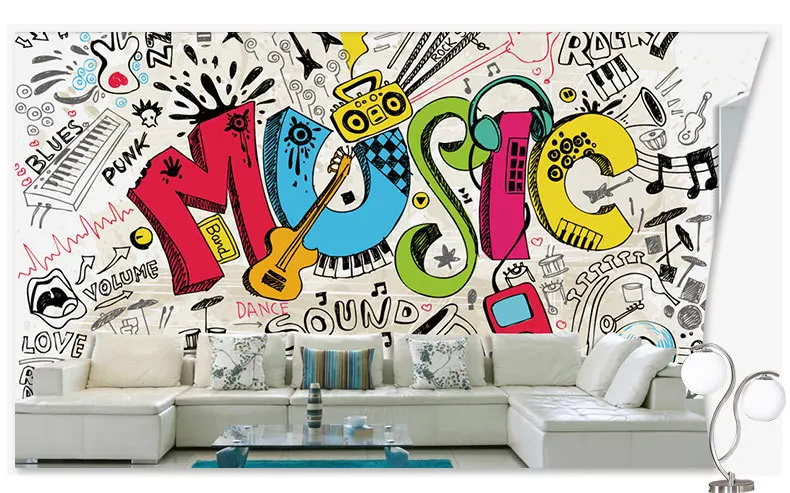 Настенные объемные фрески трехмерные панковские обои с изображением детского