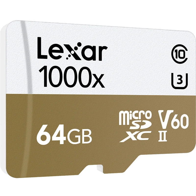 Горячо! 1000X150 МБ/s Lexar 256 ГБ 128 Гб 64 Гб оперативной памяти, 32 Гб встроенной памяти Micro SD SDHC/SDXC карты U3 TF карты v60 150 МБ/с. C10 слот для карт памяти с кард-ридер