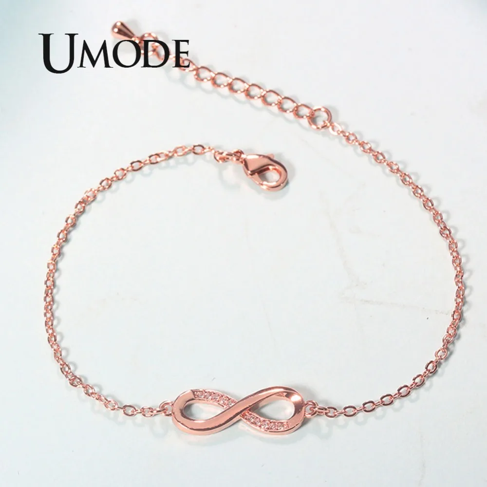 UMODE новый модный прозрачный циркониевый Кристальный браслет для женщин