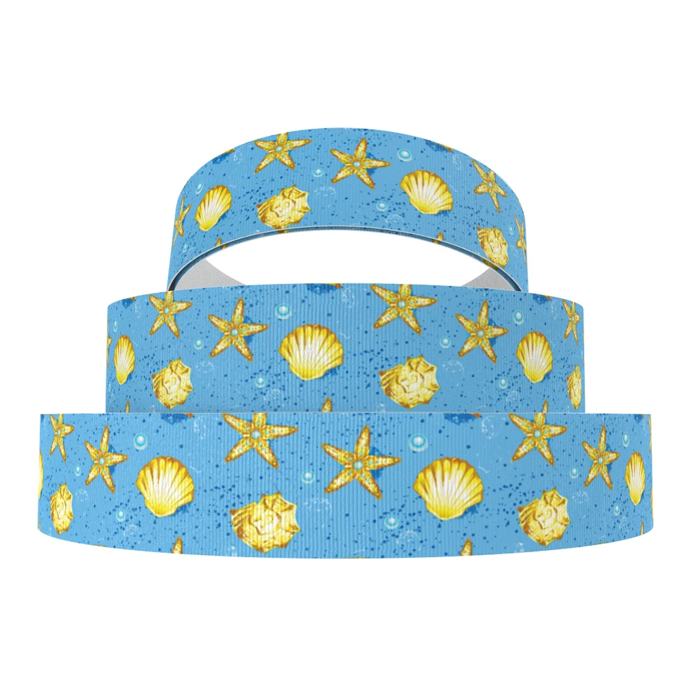 

David accessories 50yard/roll 3"75mm Summer Grosgrain Ribbon Handmade Character Ribbons Decoration DIY Sewing Fabric,50Yc7115