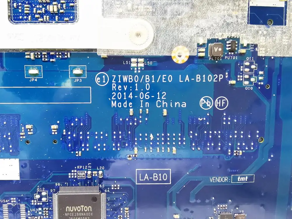 Оригинальная материнская плата для ноутбука lenovo B40-30 B40-30 N2840 ZIWB0 LA-B102P протестирована