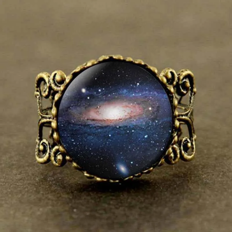 Новинка 2017 кольца со стеклянным куполом ювелирные изделия с Туманностью