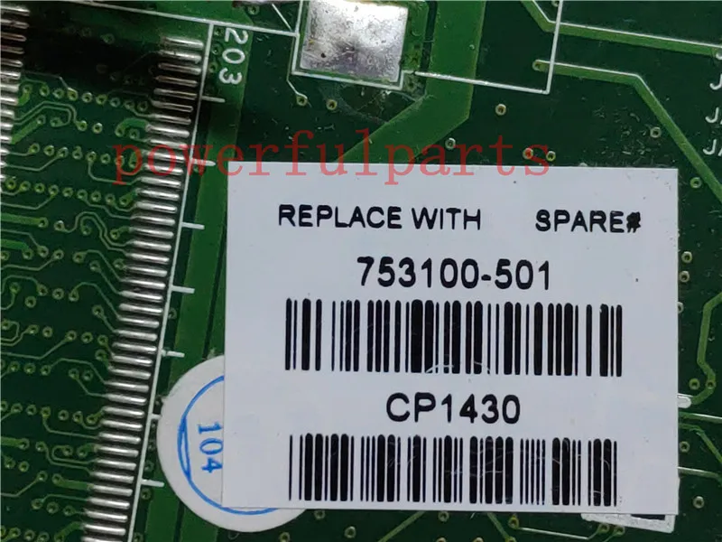 Материнская плата для ноутбука HP 250 G2 753100-001 753100-501 753100-601 Cel N2820 UMA полностью