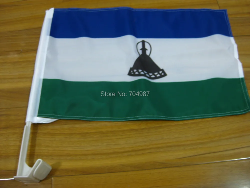 

30 x 45 cm Mmuso wa Lesotho Lesotho car window banner flag free shipping