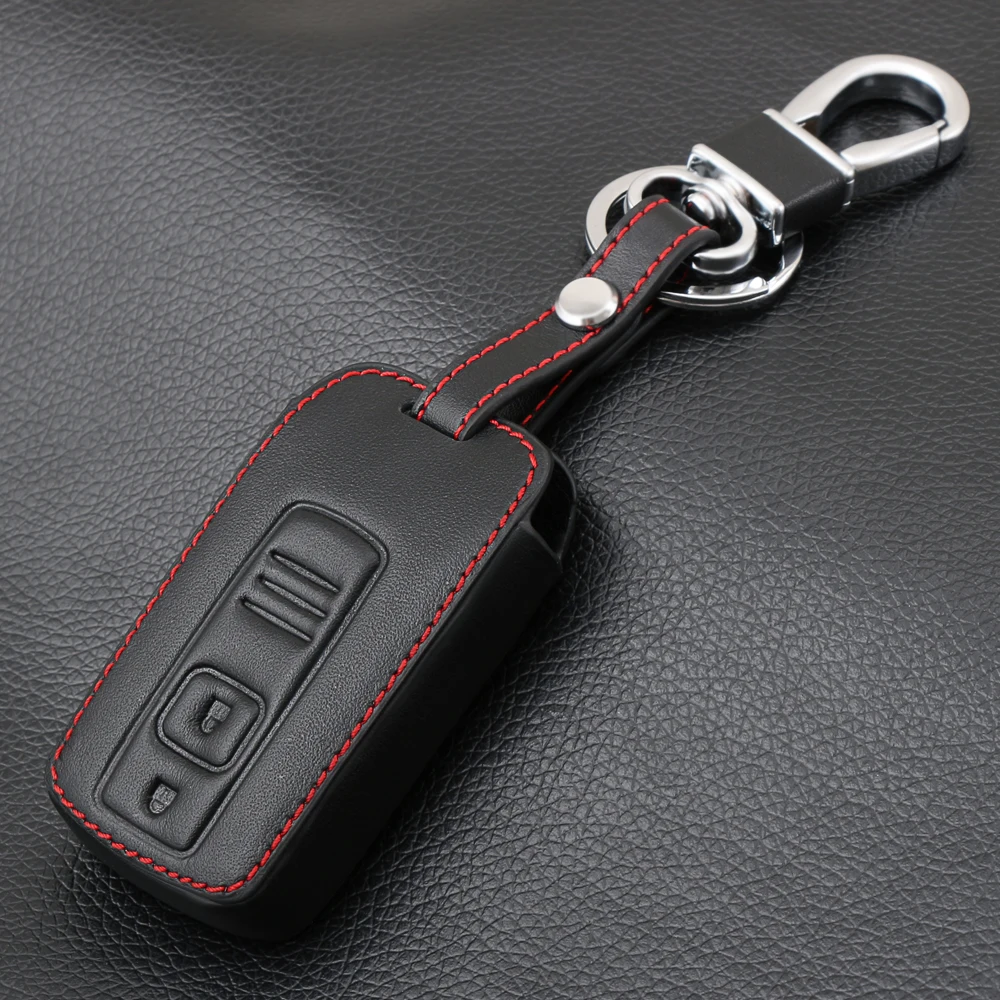2 кнопки кожаный чехол для ключей автомобиля оболочка Fob Toyota PRIUS COROLLA VERSO Camry Замена