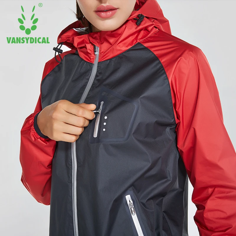 Женская спортивная куртка Vansydical толстовка на молнии с капюшоном для фитнеса и