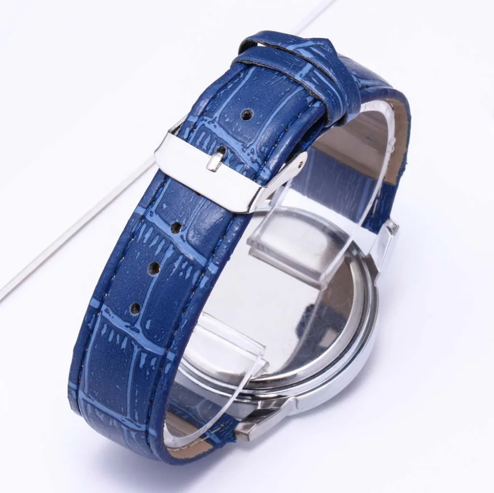 

Luxury Fashion Quartz Watch Blu Ray Glass Watch Three Eye Dial Casual Leather Belt Ladies Watch Crystal Wrist Watches reloj D