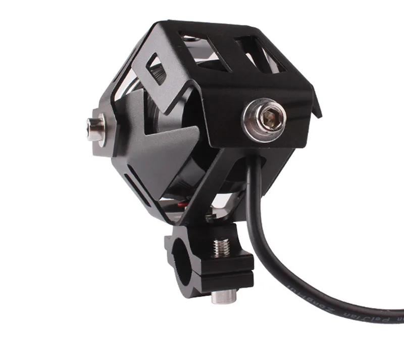 125W Motorcycle LED Headlight with Angel Eyes Motorbike 3000LMW Driving Headlamp Moto Spot Head Light DRL External 12V |