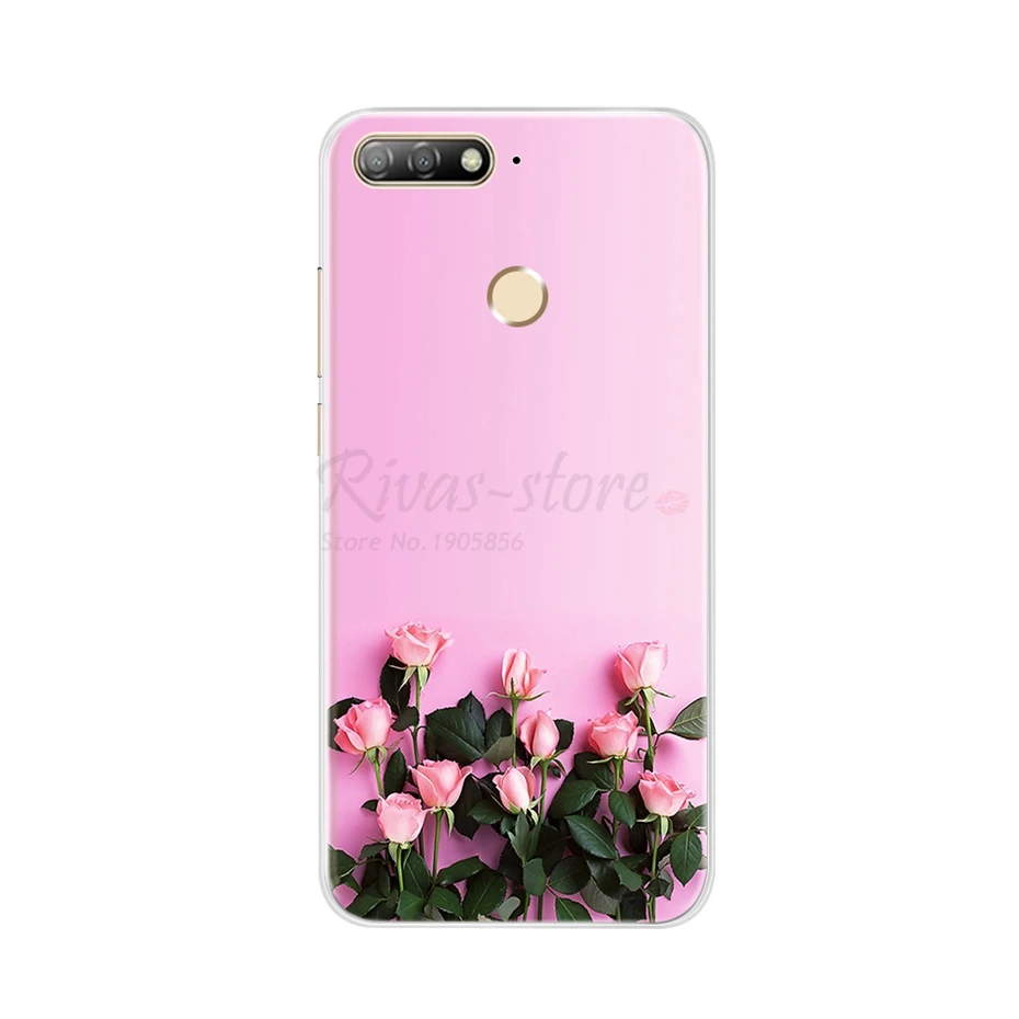 For Huawei Honor 7C Case 5.7 Soft Silicone Transparent TPU Phone Case For Huawei Honor 7C 7 C Back Cover AUM-L41 Russian Version