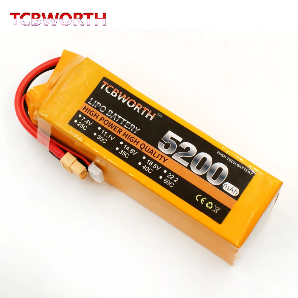 TCBWORTH провод с силикатной гелевой Батарея 4S 14 8 V 5200 мА/ч 30C аэрокамера для