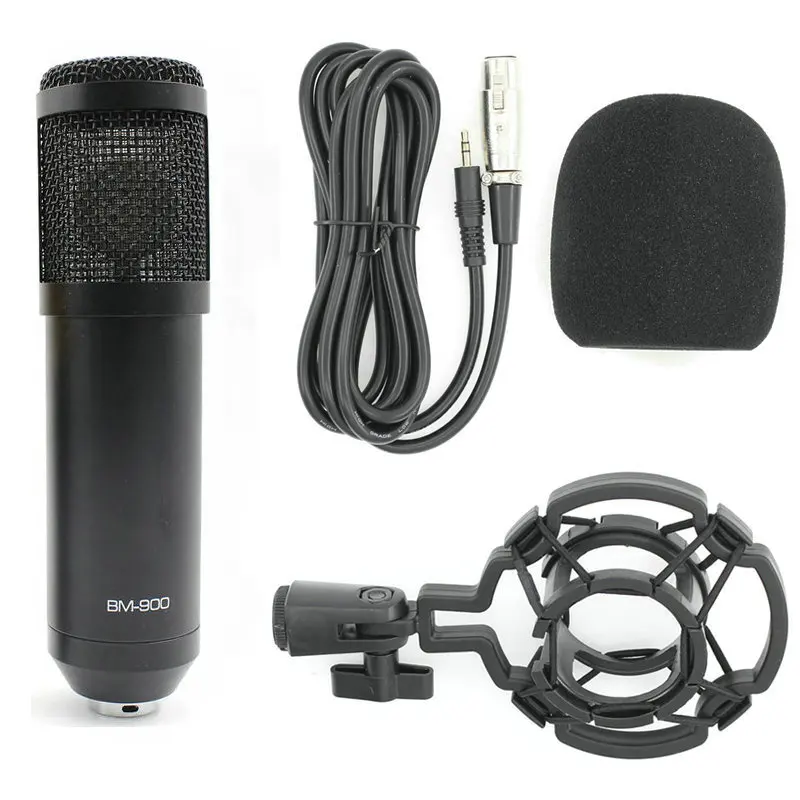 BM900 Black BM-800 BM 900 микрофон конденсаторный микрофон аудио студия вокальный Запись микрофон для радио Braodcasting KTV Караоке BM 800 - Цвет: BM900 Black
