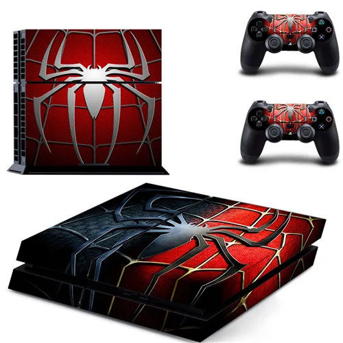 Человек-паук Venom наклейка для PS4 Стикеры Наклейка виниловая для sony Playstation 4 консоли и 2 контроллеры наклейка для PS4 Стикеры - Цвет: DPTM0599