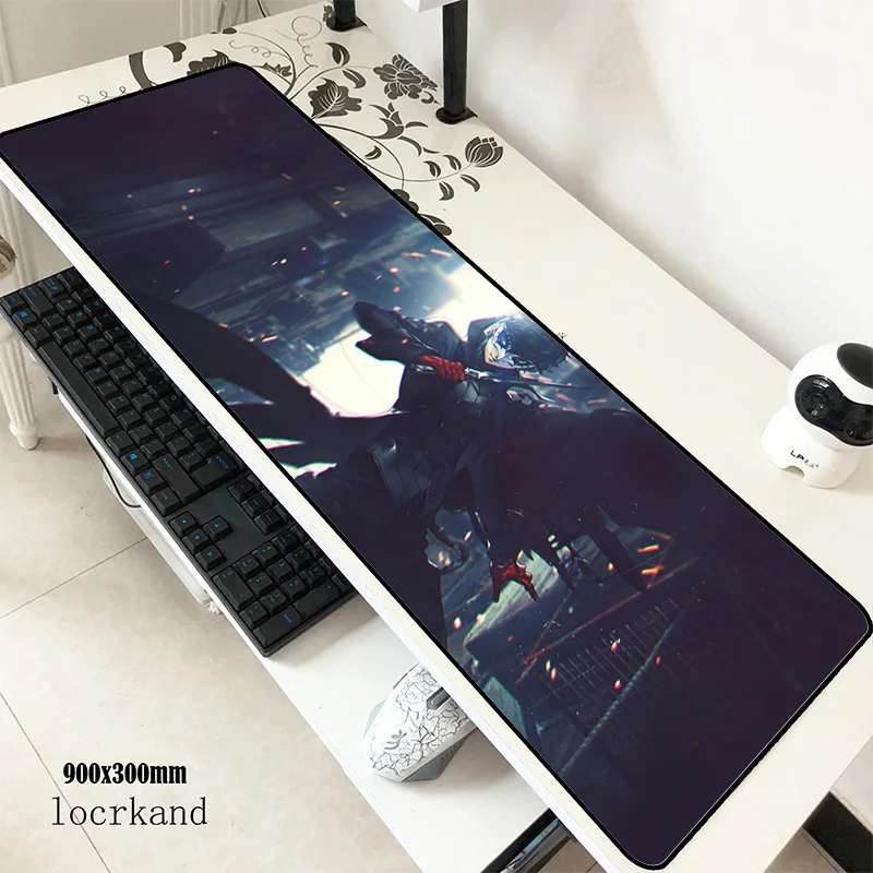 Persona 5 mats 900x300x3 мм игровой коврик для мыши с большой клавиатурой аниме ноутбук